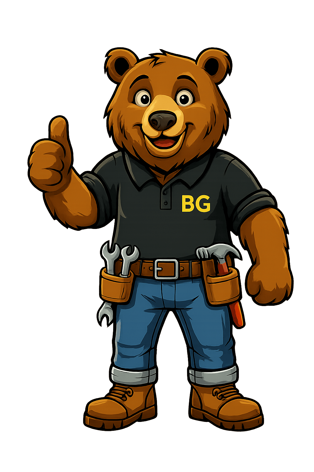 Baxter mascot thumbs up